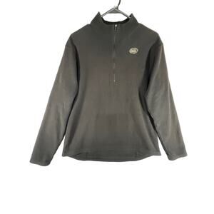 Vintage REI Men's Black 1/4 Zip Performance Pullover w/ Back Pocket Size: M